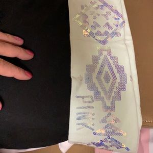 Glitter trim VS Ladies yoga pants/ Regular